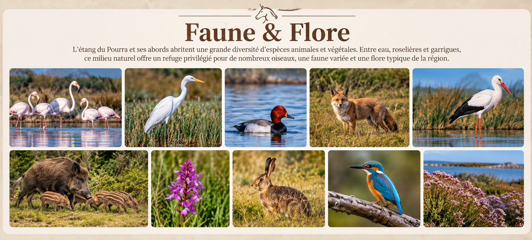 Faune et flore de l'étang du Pourra